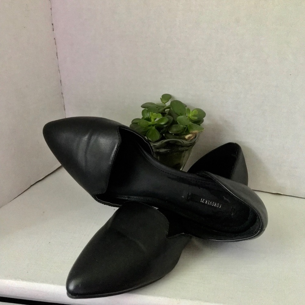 Black Slip-On Flats